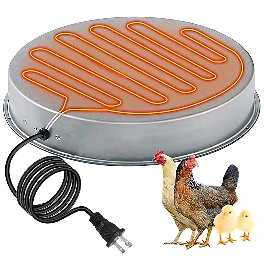 Poultry Chicken Water Heater:Heated Waterer for Chickens 130W - vzzhome