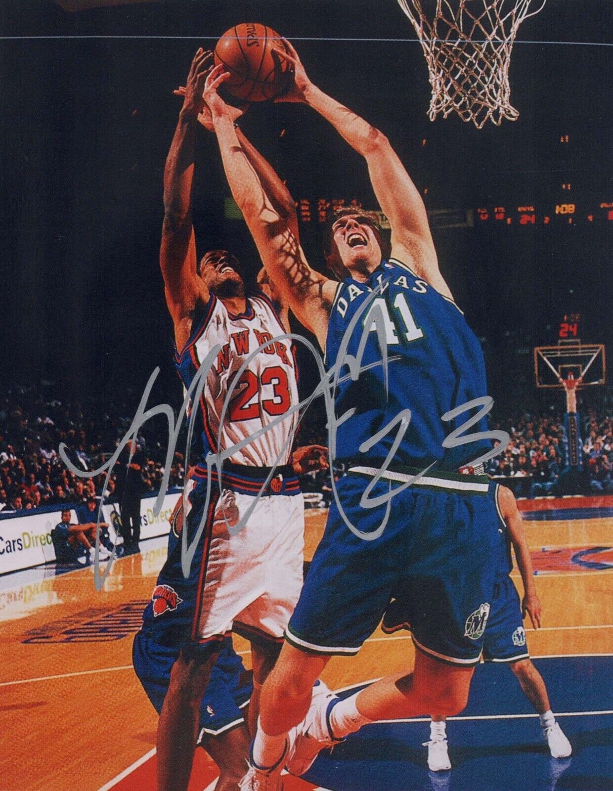 MARCUS CAMBY signed Autographed NEW YORK KNICKS