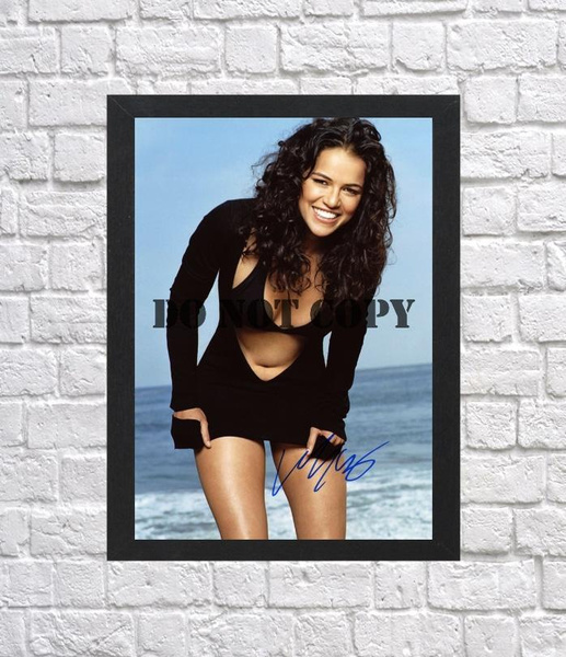 Michelle Rodriguez Autographed Signed Photo Poster painting Poster 2 A2 16.5x23.4