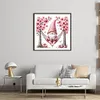 Peach Blossom Gnome-11CT Stamped Cross Stitch 50*50cm/19.69*19.69in tapestrymarket