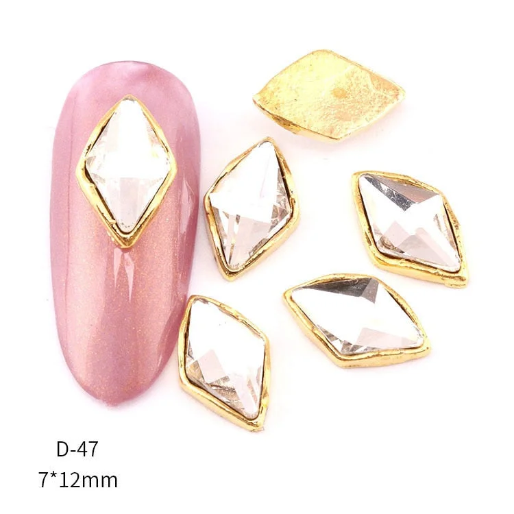 Nail Decoration Elegant Designs 10 Pcs/Set Alloy With Acrylics For Nail Tips For Beauty Salons