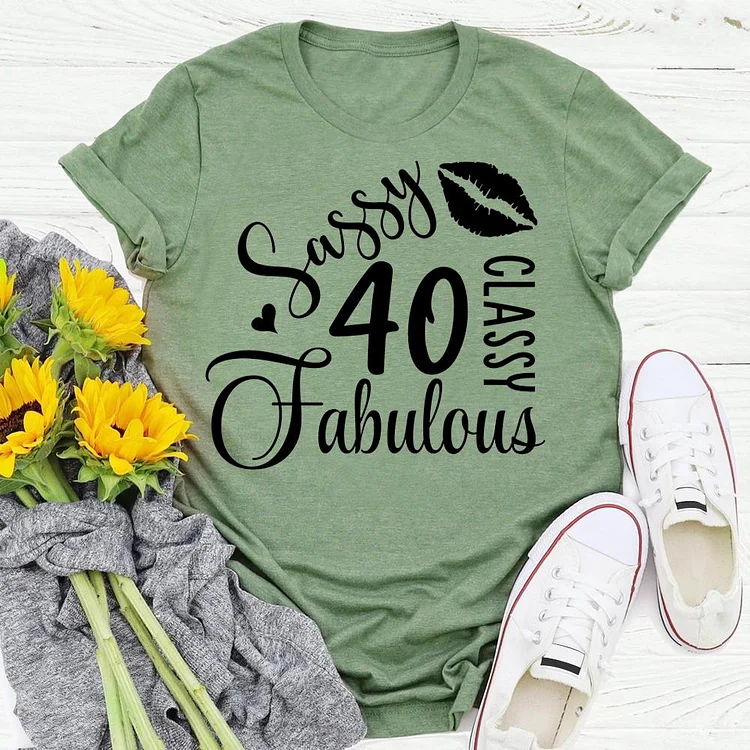 40th Birthday T-shirt Tee -02913-Annaletters