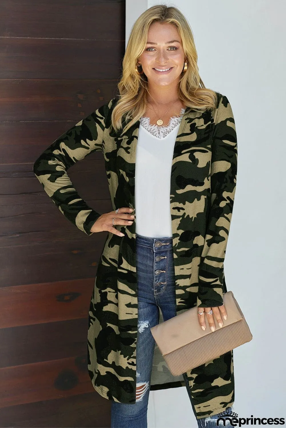 Print Long Cardigan