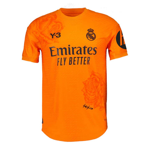 Real Madrid maillot orange Y-3 Fourth 2024 2025 RLM Maillot De Fou, site maillot de foot pas cher