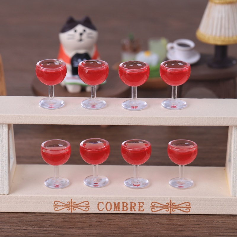 Mini Wine Glass Resin Charms