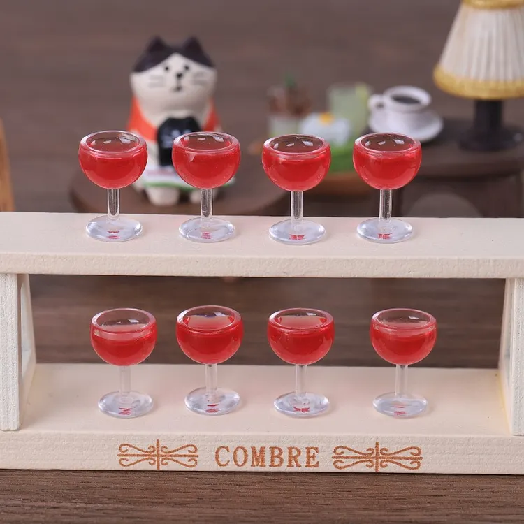 Mini Wine Glass Resin Charms