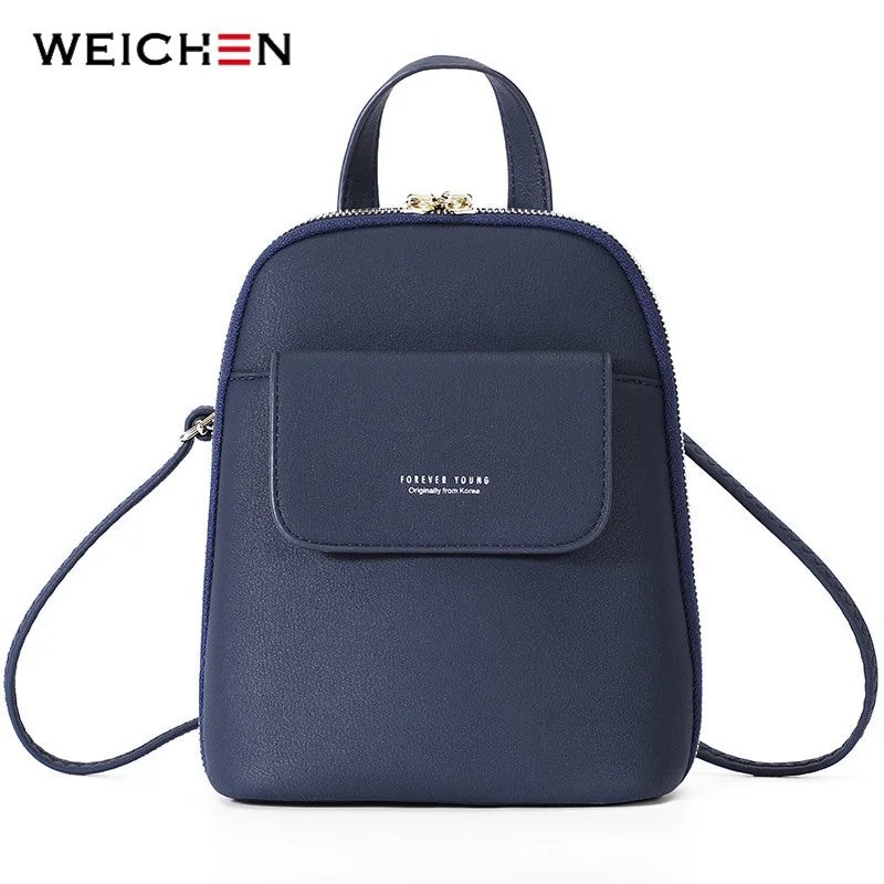 Multi-Function Women Backpack Fashion Small Backpack Female Leather Ladies Shoulder Bag Girl Satchel Mini Mochila Purse