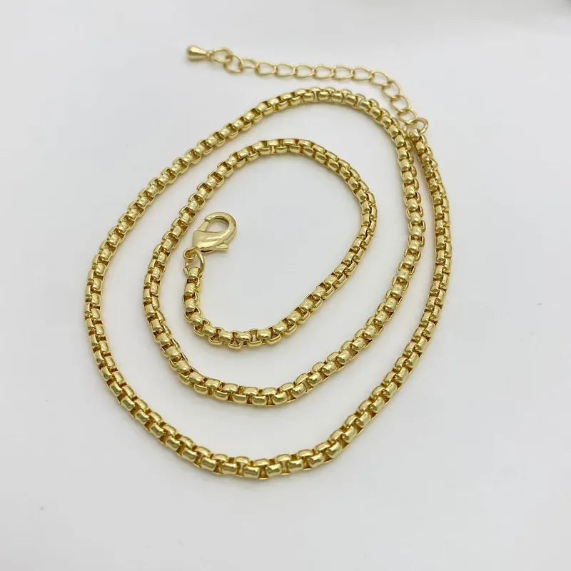 1 Piece Copper Geometric Pendant Chain