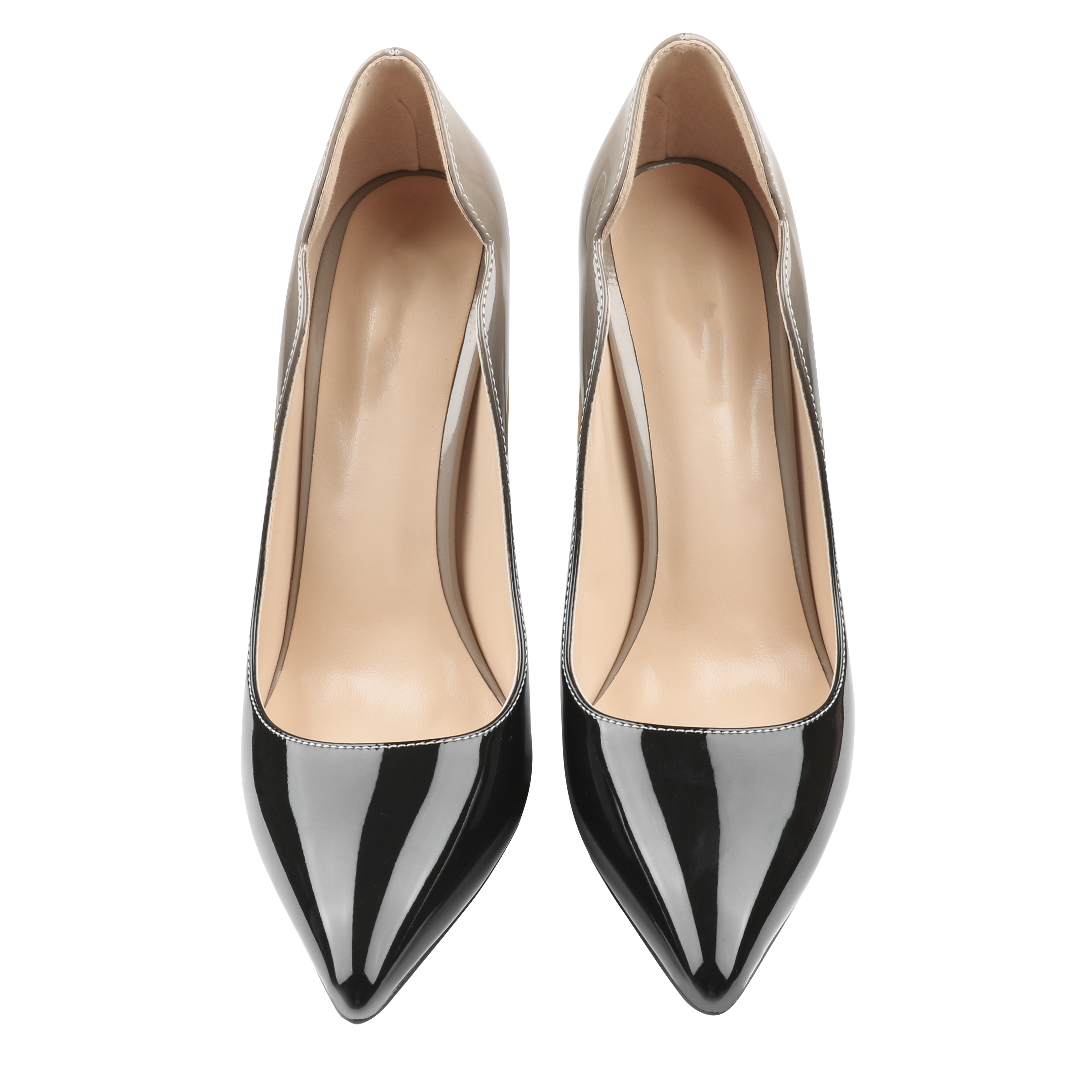 120mm Classic Women's Gradient High Heels Pointed Toe Fashion Patent Stiletto Pumps-MERUMOTE
