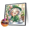 (US Local)4Pack Old Lady-Crystal Rhinestone Diamond Painting(30x30cm)