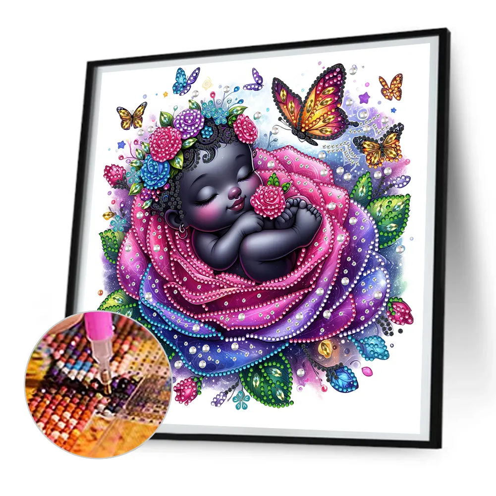 Diamond Painting - Partial Special Shaped Drill - Rose Child(Canvas|30*30cm)