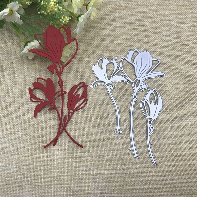 3Pcs Flower decoration Metal Cutting Dies for DIY Scrapbooking Album Paper Cards Decorative Crafts Embossing Die Cuts