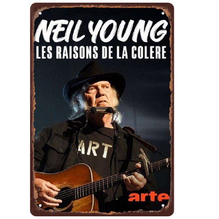 【20*30cm/30*40cm】Neil Young - Vintage Tin Signs/Wooden Signs
