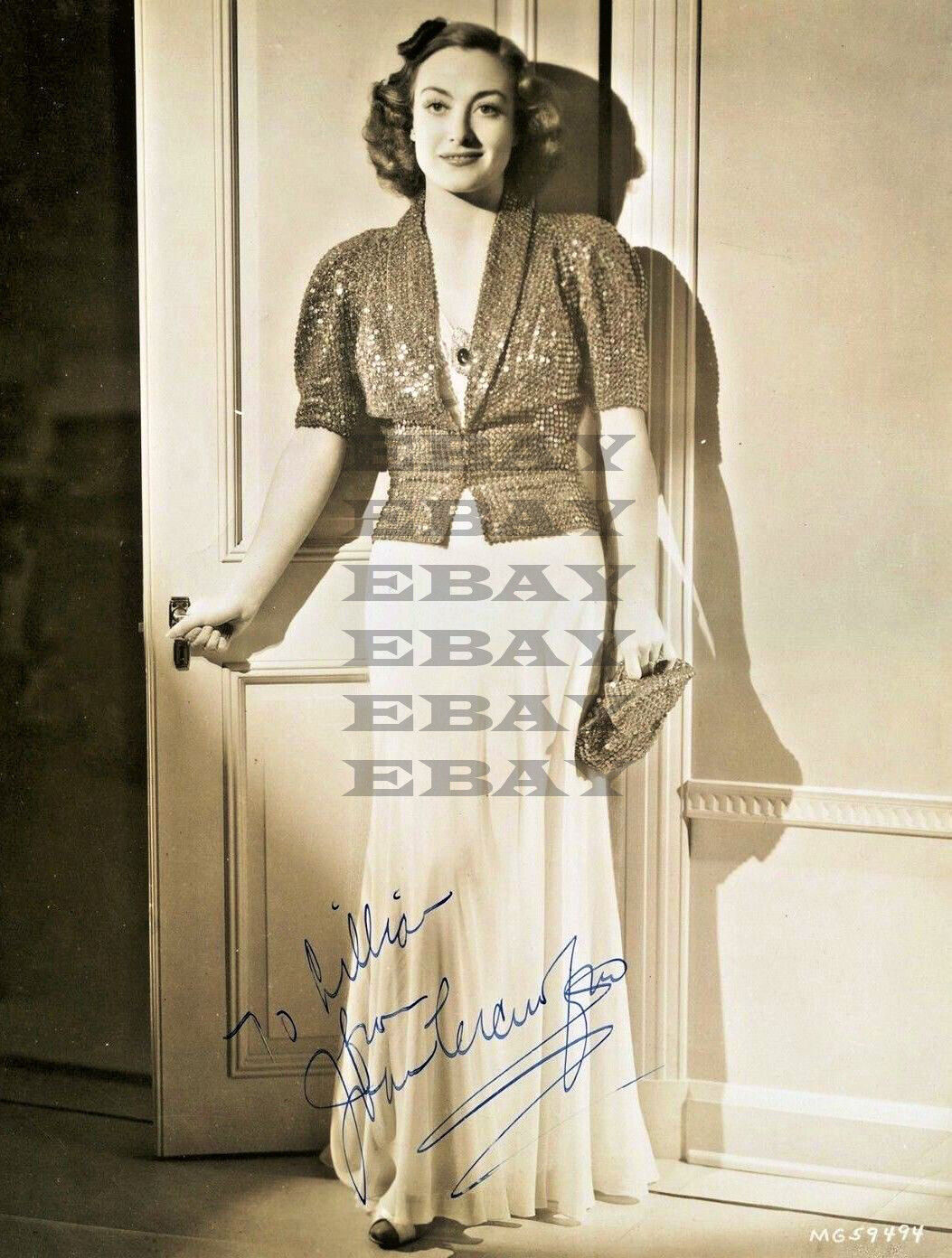 Joan Crawford Autographed Signed 8x10 Photo Poster painting Reprint