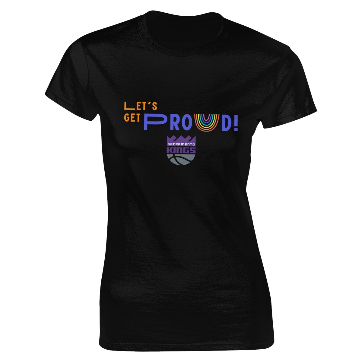 Sacramento Kings Let's Get Proud Women's Soft Cotton T-Shirt
