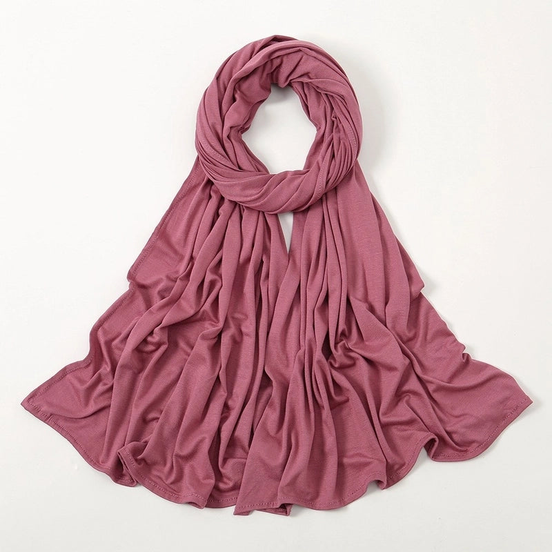 Hot New Solid Color Mercerized Cotton Jersey Scarf Soft Scarf Spot
