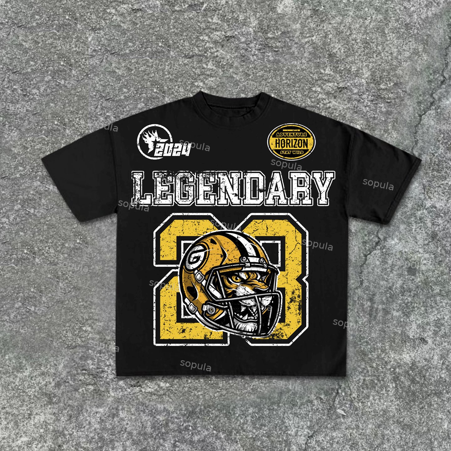 Sopula 2024-Legendary Tiger Athlete No 28 Cotton T-Shirt - Sopula｜Premium Graphic Tees & Graphic Clothing