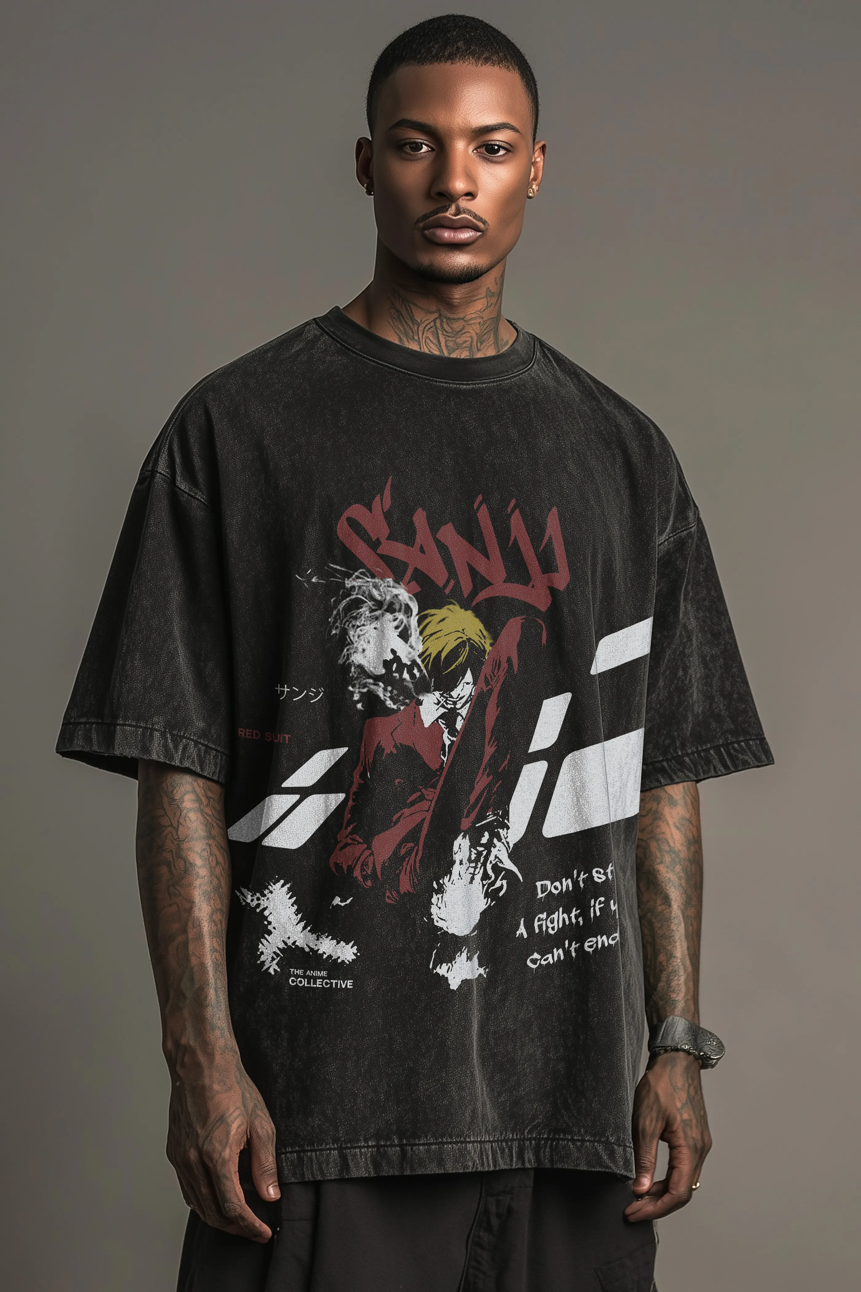 Sanji Vintage Oversized T-Shirt | One Piece