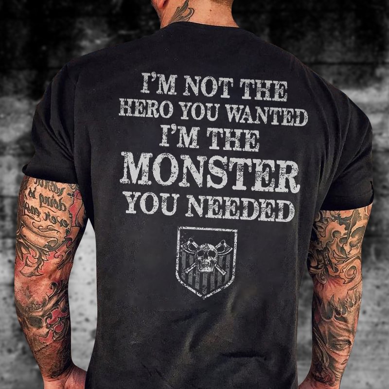 Livereid I'm Not The Hero You Wanted Printed Men's T-shirt - Livereid