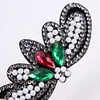 3pcs Butterfly Rhinestone Hair Clip DIY Crystal Bowknot Barrettes (Style 2)