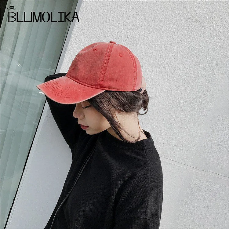 New Washable Baseball Cap Hats for Men Women Jean Denim Cap Adjustable Cot Solid Color Snapback Caps Summer Wholesale