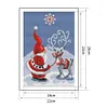 Santa Claus Elk-14CT Stamped Cross Stitch Kit(22*18cm)