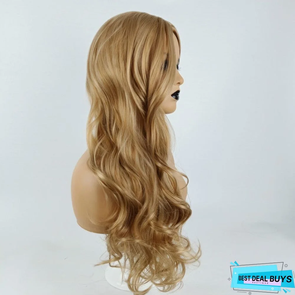 Gradient Wig Women's Long Curly Hair