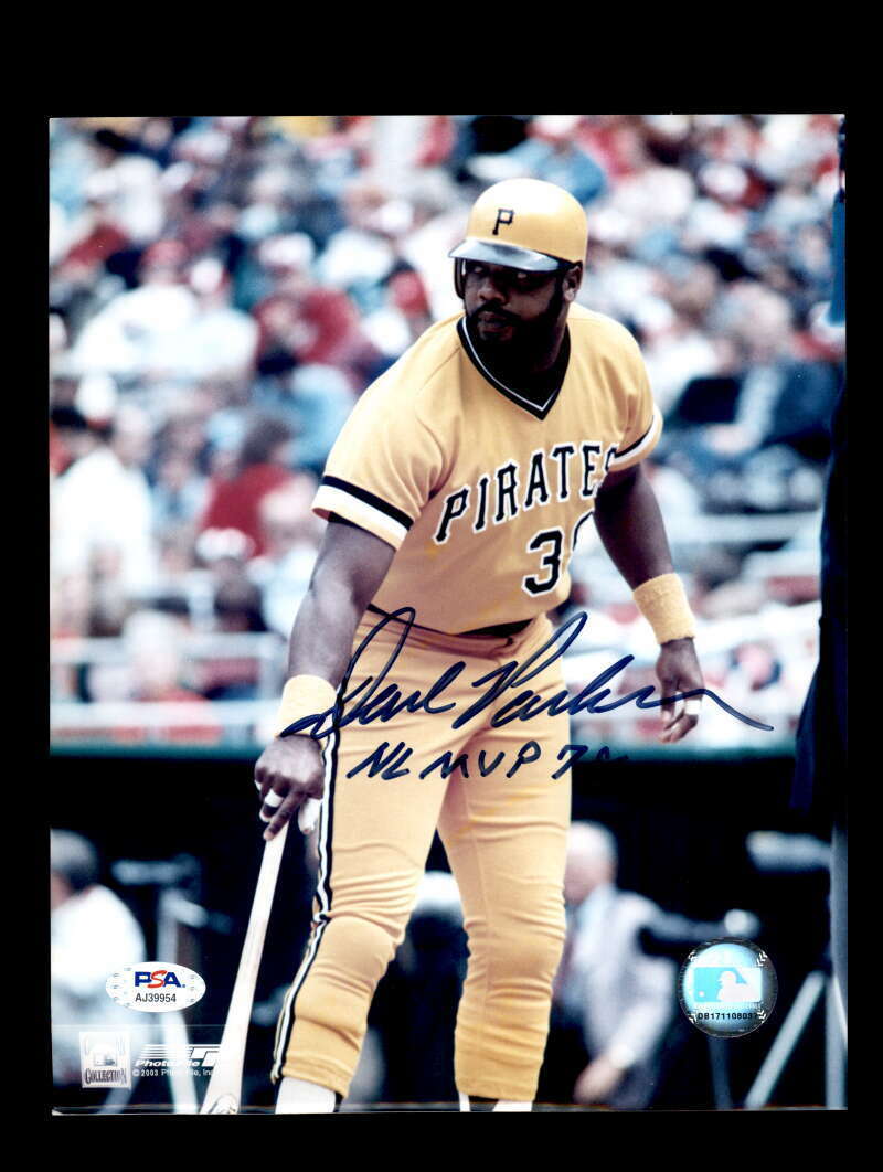 Dave Parker PSA DNA Coa Signed 8x10 Photo Poster painting 1978 MVP Autograph