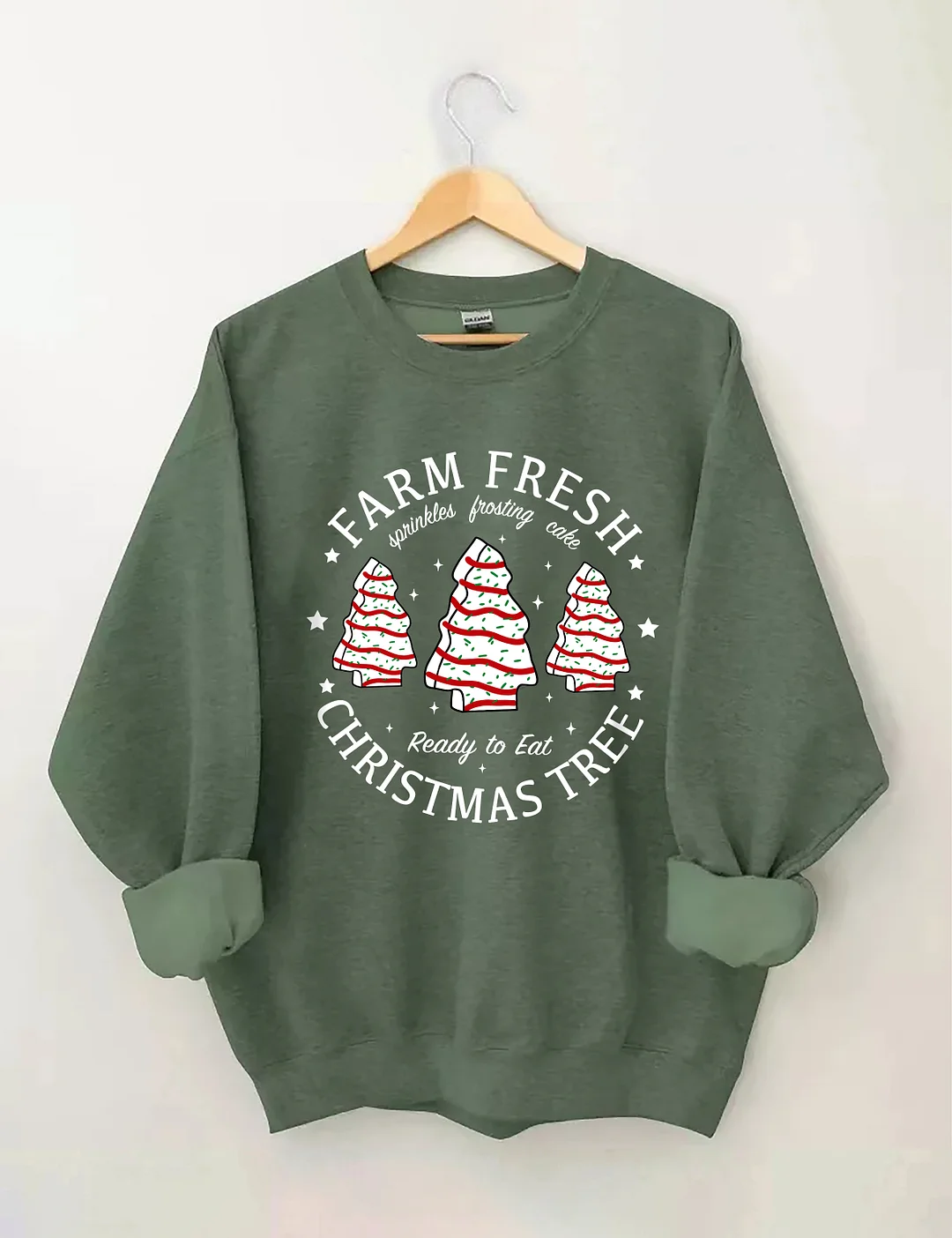 Farm Fresh Christmas Tree Cakes Sweatshirt