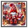 Love Rose Gnome-14CT Counted Cross Stitch 40*40cm