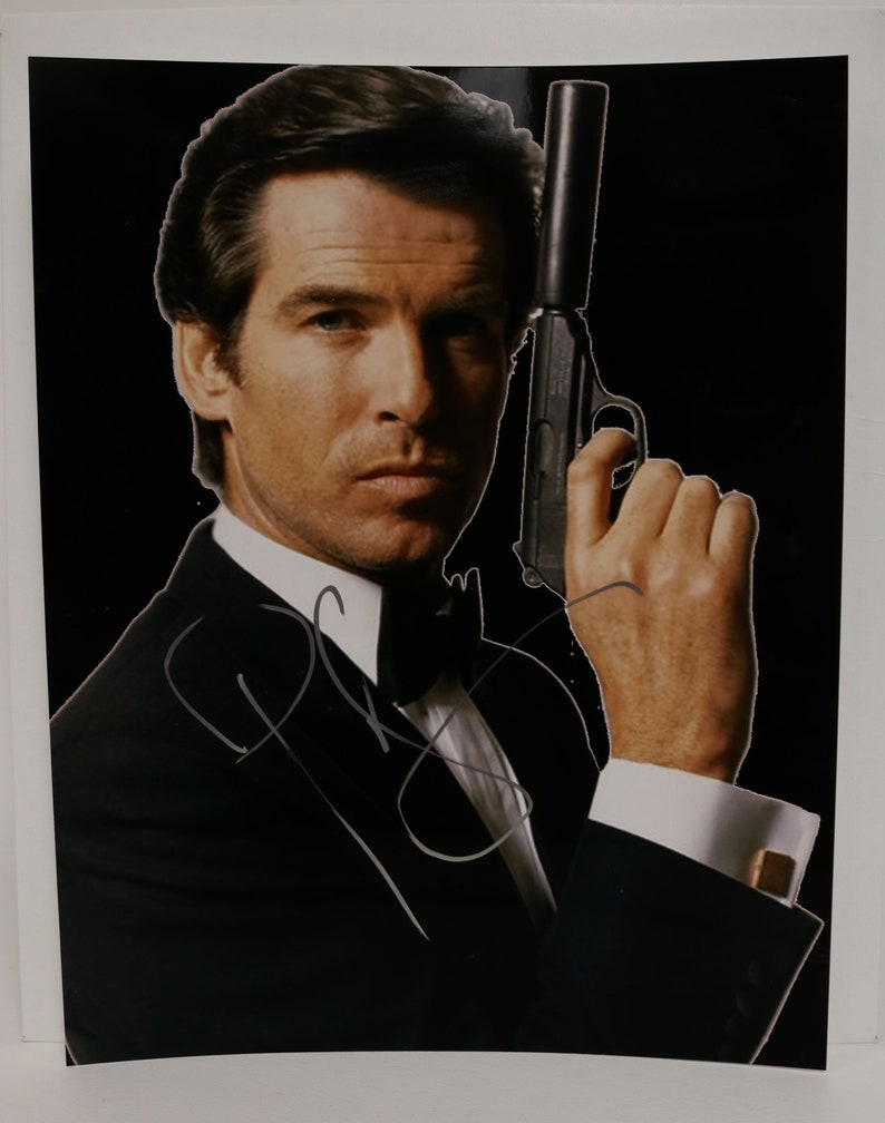 Pierce Brosnan Signed Autographed James Bond 007