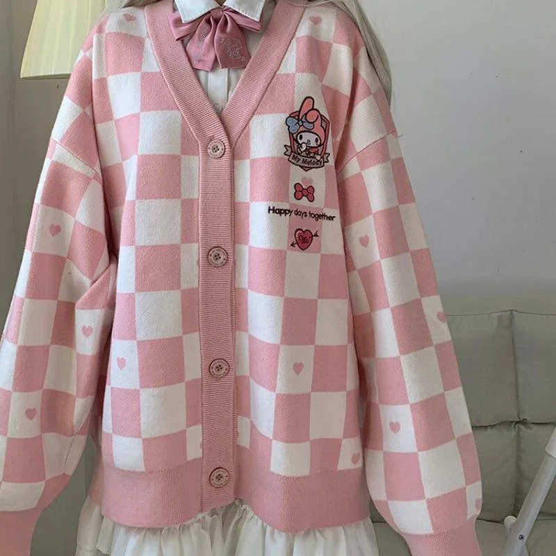 Brownm Melody Buttoned Pink Cardigan