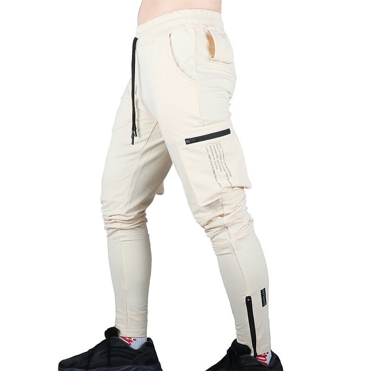 Spring and Autumn Casual Pants Men's Loose Straight Multi-Pocket Overalls Jogging Sports Pants Men Sports Pant