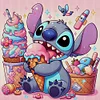 Stitch Eating Ice Cream-11CT Stamped Cross Stitch 40*40cm/15.75*15.75in