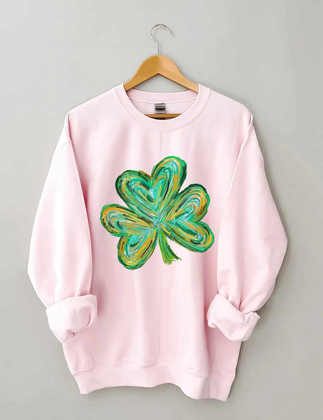 Cute St Patricks Four Leaf Clover Sweatshirt