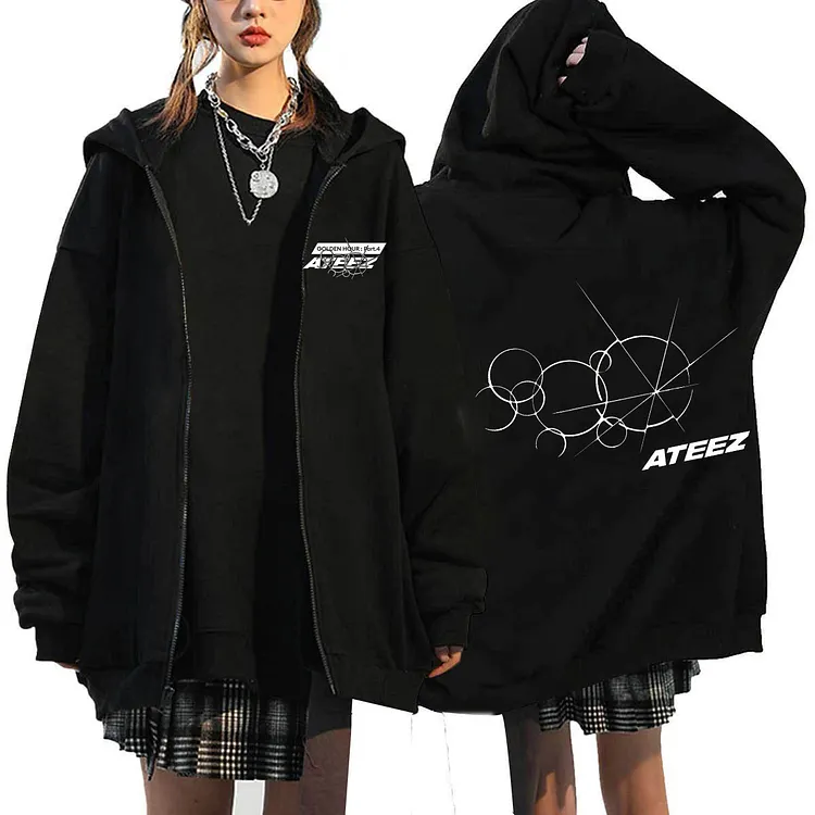 ATEEZ Golden Hour Part: 4 Adrenaline Zip Up Hoodie