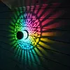 Solar Fence Lights Mandala Theme Waterproof Metal Solar Powered Deck Step Stair Lights for Garden Post Patio Decor Gifts for Women Mom