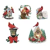 Christmas Cardinal-Partial Special Shaped Diamond Painting 30*30CM