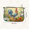 (US Local)Special Shape Rooster 5D DIY Diamond Painting Clutch Bag for Women Girls