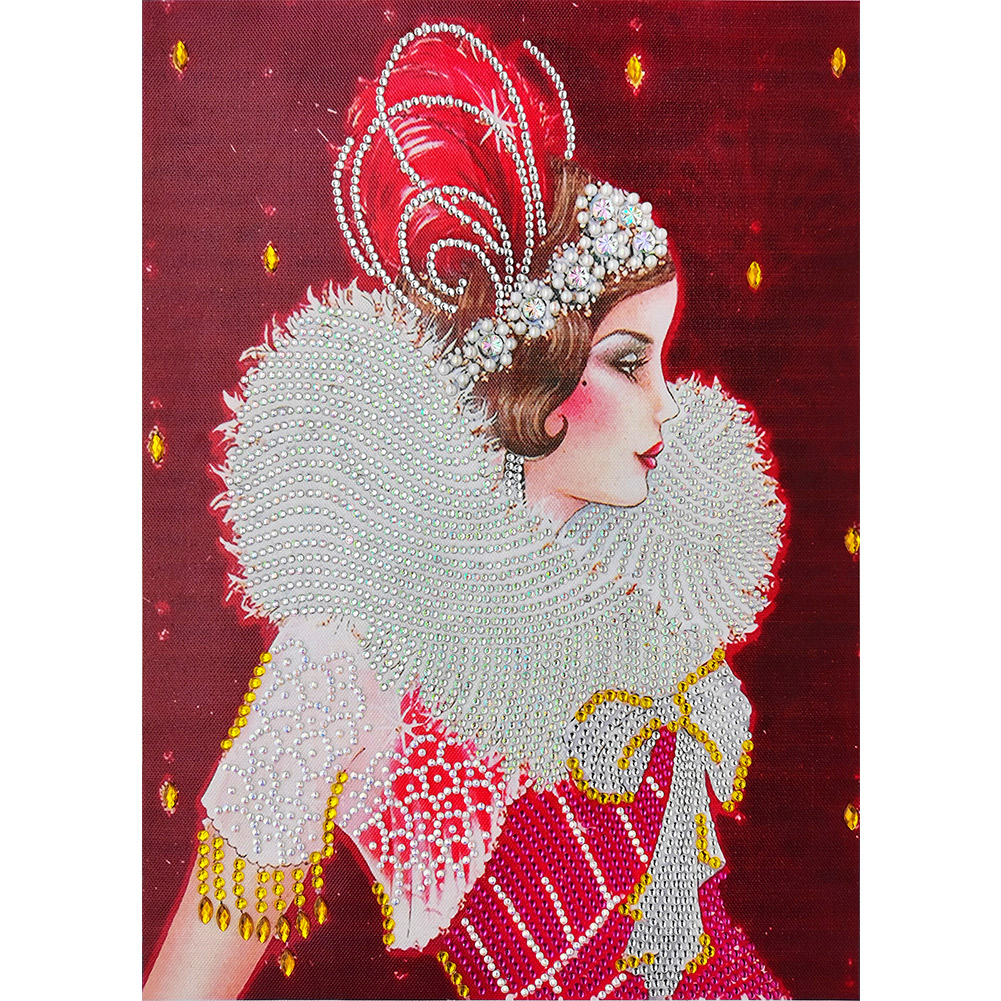 

Lady Woman-Special Shape Diamond Painting-30*40CM, 501 Original