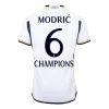 MODRIĆ #6 CHAMPIONS Real Madrid Home Authentic Soccer Jersey 2023/24
