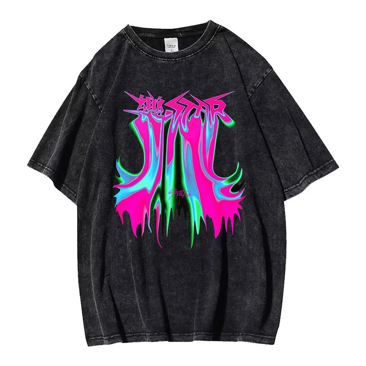 Stray Kids Rock Star Loose Washed T-shirt