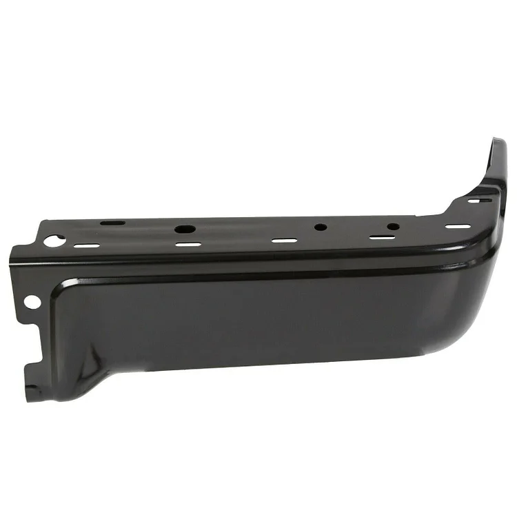 Silscvtt Black Steel Rear Left LH Driver Step Bumper End Face Bar Without Park Assist Sensor Holes Replacement for 2009-2014 F150 FO1102375