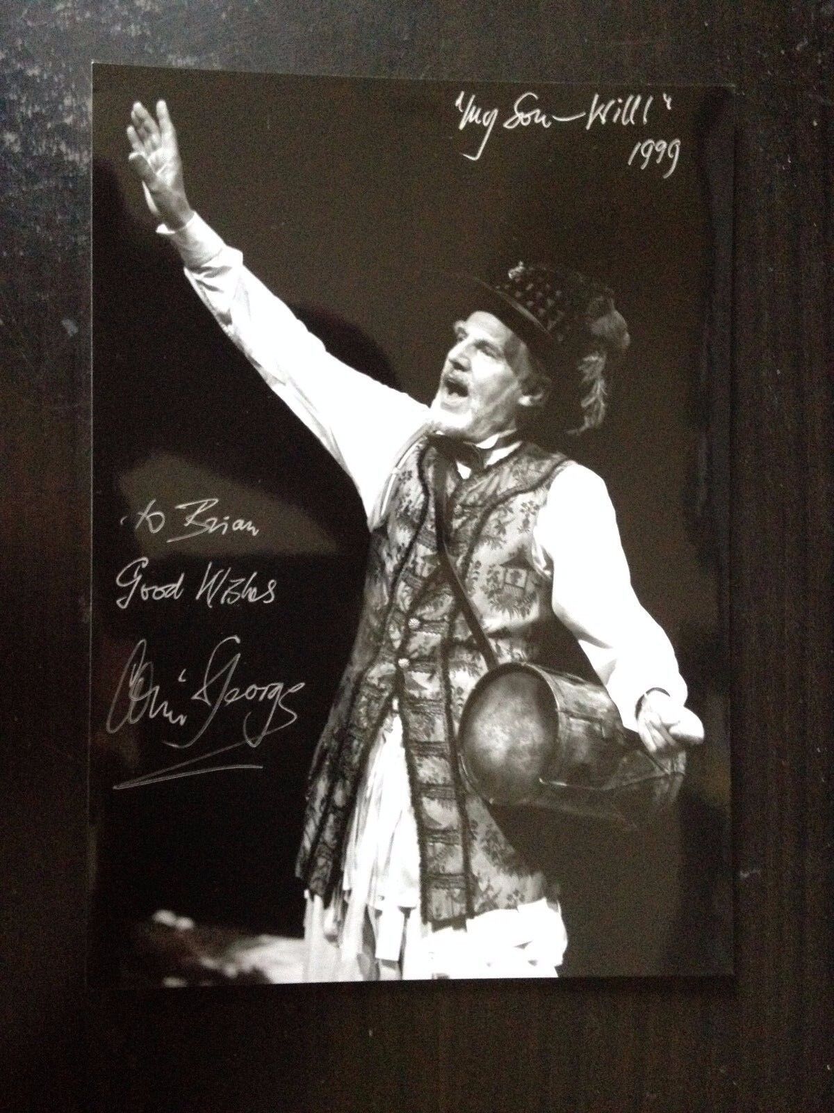 COLIN GEORGE - LATE GREAT WELSH ACTOR - SUPERB SIGNED Photo Poster paintingGRAPH