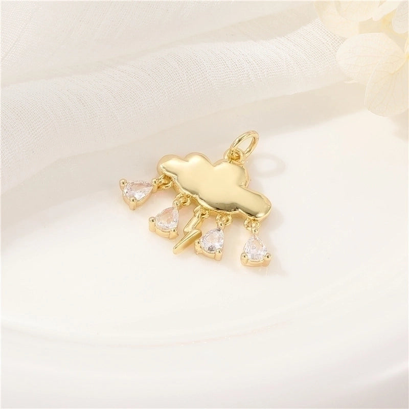 1 Piece Minimalist Geometric Copper Plating Inlay Pendant Jewelry Accessories