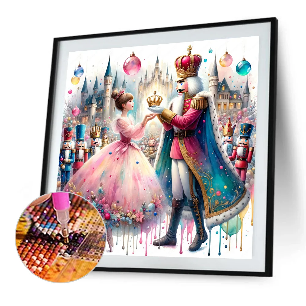 Diamond Painting - Full Square Drill - Nutcracker and Princess(Canvas|45*45cm)