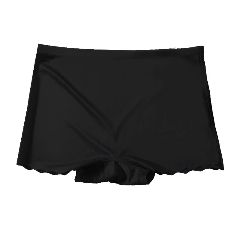 1 Pcs Seamless Boyshort Underwear Woman Lingerie High Quality Soft Ice Silk Female Panties Underwear For Ladies New BANNIROU