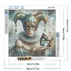 Diamond Painting-5D Full Round Drill Clown(40*40 CM)