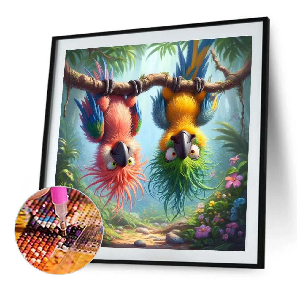Diamond Painting - Full Round Drill - Parrot(Canvas|40*40cm)