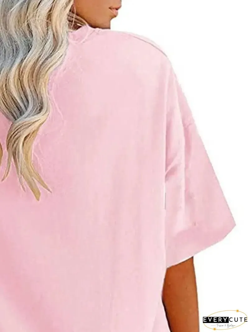 Loose Fit Casual Summer Tunic Top